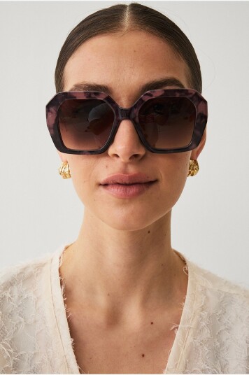 Ellos Collection   Klumpete solbrille   Brun