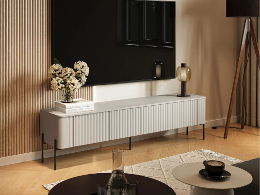 Sherie Tv-Benk 190x40 cm - Beige Sherie Tv-Benk 190x40 cm - Beige