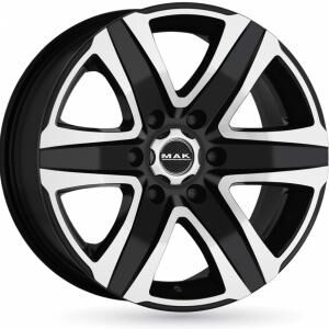 MAK Stone6 Black Machined Face 8.5x20 6x139.7 ET50 B93.1