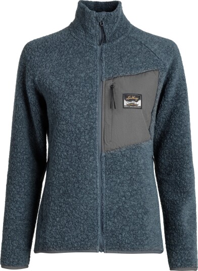 Lundhags Flok Wool Mellomlag Jakke til Dame, Blå, Merinoull/Polyester