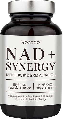 Nordbo NAD+ Synergy 40 kap 40 Kapslar Nordbo NAD+ Synergy 40 kap 40 Kapslar