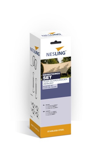 Nesling Monteringsset metallic/grå till rektangulära solskydd Grå Nesling Monteringsset metallic/grå till rektangulära solskydd Grå