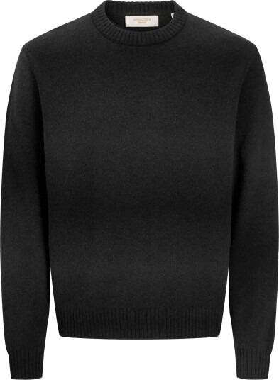 Jack & Jones Jortoronto Knit Space Dye Crew Neck Bf - BLACK - S
