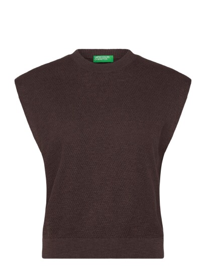 United Colors of Benetton Sleeveless Sweater   Brown   M