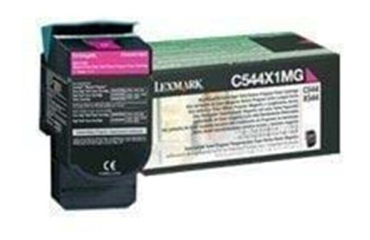 Lexmark Toner C544X1MG - Laser toner Rød