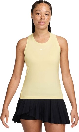 Nike W Nk Df Vctry Tank Padel  og tennissinglet dame Light Yellow XL