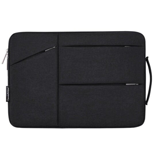 INCOVER CanvasArtisan Sleeve For Laptop / Macbook 15" - (39 x 28 x 2 cm) - Svart