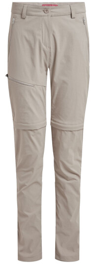 Craghoppers Women"s Nosilife Pro Convertible Trouser III Soft Mushroom 18-R Craghoppers Women"s Nosilife Pro Convertible Trouser III Soft Mushroom 18-R