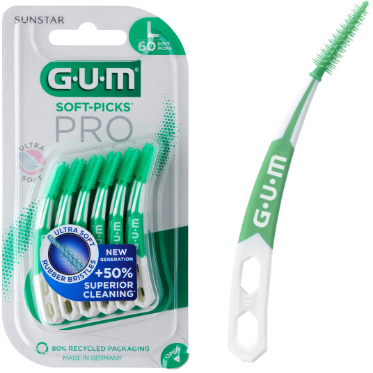 GUM Soft-Picks 60 stk. PRO Gap børster Large GUM Soft-Picks 60 stk. PRO Gap børster Large