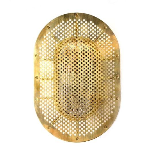 Design By Us Night Rider Vegglampe Raw Brass