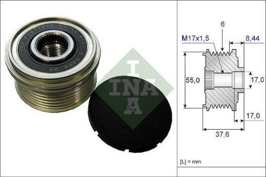 Dynamo remhjul INA 535 0246 10