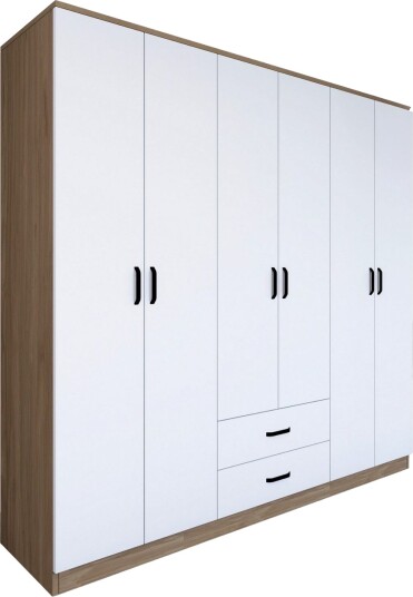 Yaman Garderobe 180x190 cm - Lys brun