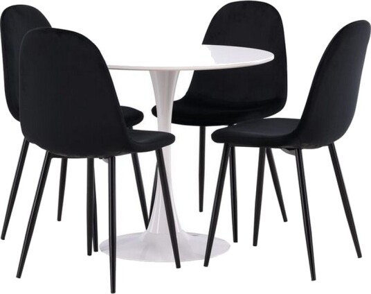 Rundt spisesett Hamden, Polar - Velvet