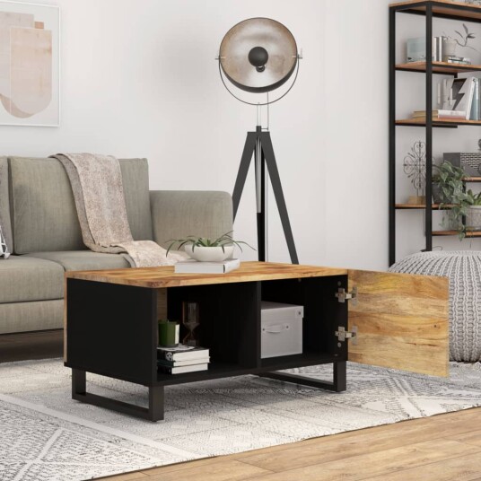Salongbord 80x50x40 cm heltre mango og konstruert tre 8720845578510