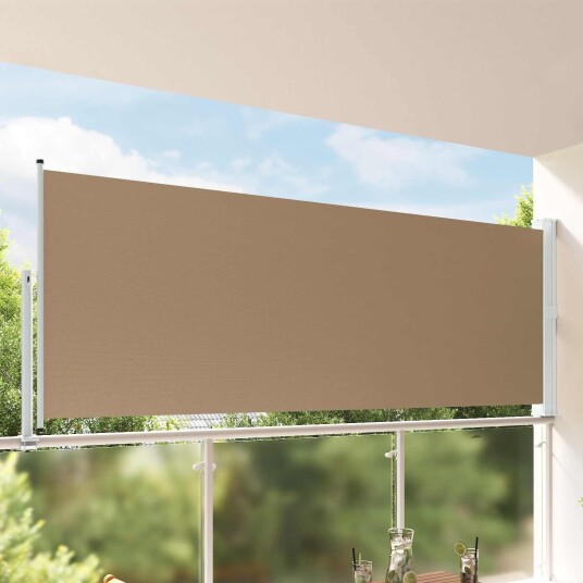 vidaXL Side Markise 160 x 300 cm 100% polyester jern stål Rektangulær