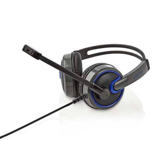 Gamingheadsett Teams Zoom Skype Med Mic Mini-Jack 3,5mm Kontakt Nedis