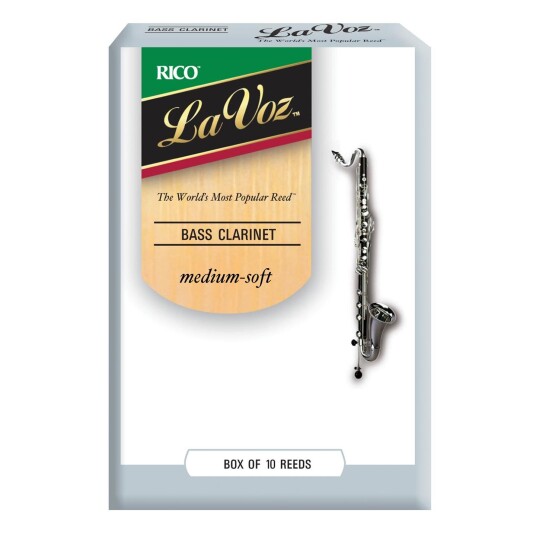 D'Addario Woodwinds D'Addario Rec10ms La Voz Bass Clarinet Mediumsoft 10 Pack