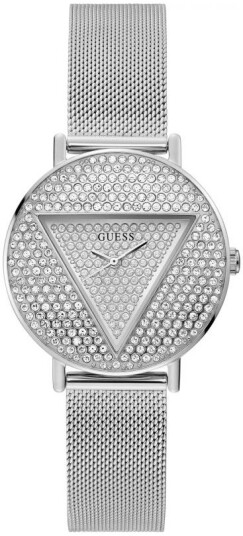 Guess Dameklokke GW0477L1 Iconic Sølvfarget/Stål Ø36 mm Guess Dameklokke GW0477L1 Iconic Sølvfarget/Stål Ø36 mm