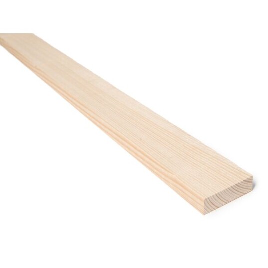 Bergene Holm Kledning rektangulær ubehandlet gran 22x73 mm klasse 1