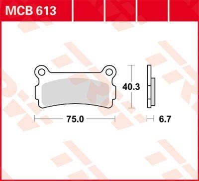 Bremseklosser TRW MCB613 Bremseklosser TRW MCB613