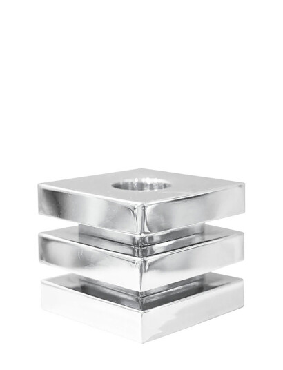 Hilke Collection Candleholder Cara - Silver - H4.5CM Hilke Collection Candleholder Cara - Silver - H4.5CM