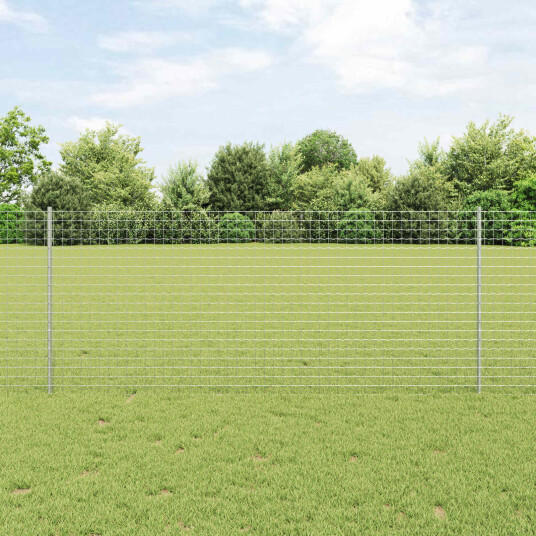 Gjerde med innlegg. sølv 1 x 10 m Stål