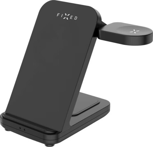 Fixed 3-i-1 Trådløs Ladestasjon for Samsung - Svart Fixed 3-i-1 Trådløs Ladestasjon for Samsung - Svart