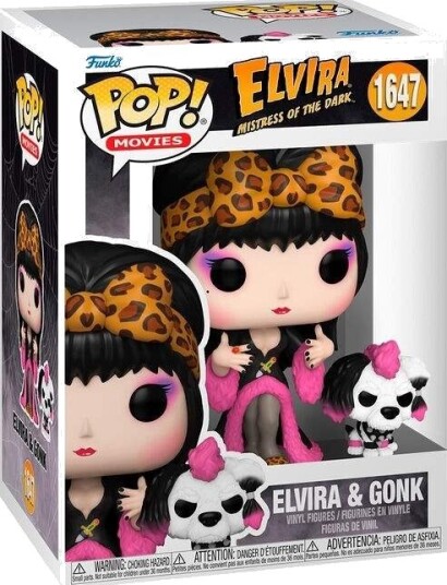 Northix Elvira Mistress of the Dark POP-figur med Gonk-tilbehør