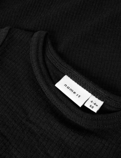 name it Nbnwax Wool Rib Ls Body Noos Black 56 name it Nbnwax Wool Rib Ls Body Noos Black 56