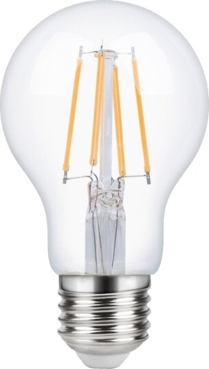 Spl E27 4W dimbar LED filamentpære   A60 2200K klar 380lm   Dimbar : Dimbar Kulør : Ekstra varm