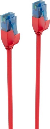 Shiverpeaks Basic S Slim Patchkabel Kat. 6 U/Utp 3,0 M Farge Rød Kabeldiameter 3,5 Mm 2 X Rj45 Tilkoblinger Bs08 22044 1 Stk
