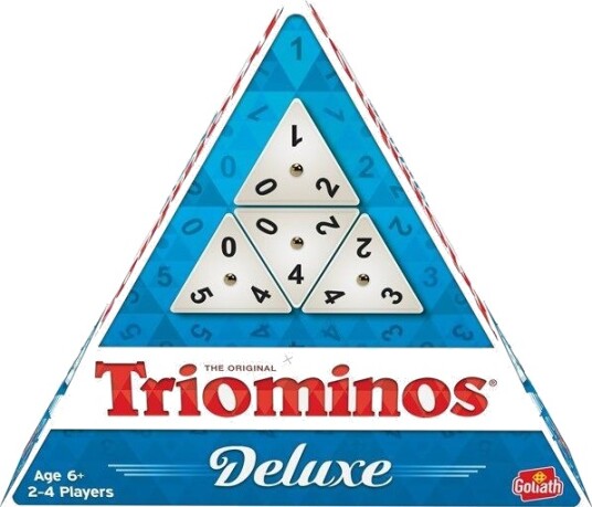 Triominos Deluxe Brettspill for 2-4 Spillere - Barnespill med Trekantede Fliser Triominos Deluxe Brettspill for 2-4 Spillere - Barnespill med Trekantede Fliser