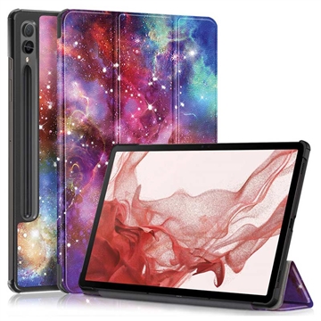 Samsung Galaxy Tab S9+ Tri-Fold Series Smart Folio-etui Blå