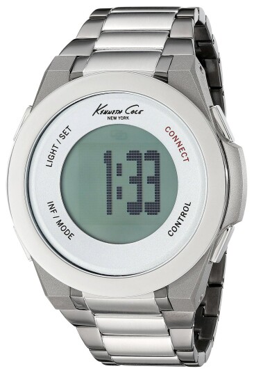 Kenneth Cole Herreklokke 10023868 Technology LCD/Stål Ø50 mm Kenneth Cole Herreklokke 10023868 Technology LCD/Stål Ø50 mm