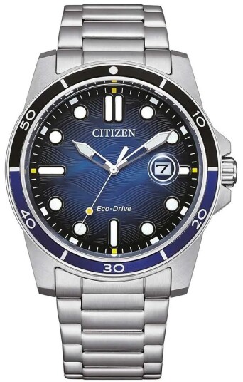 Citizen Herreklokke AW1810 85L Eco Drive Blå/Stål Ø41.5 mm Citizen Herreklokke AW1810 85L Eco Drive Blå/Stål Ø41.5 mm