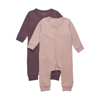 Minymo Sleep overall 2-pack Misty Rose Minymo Sleep overall 2-pack Misty Rose