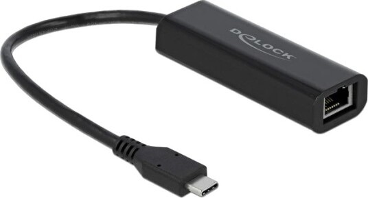 Delock nettverksadapter USB-C 3.1 Gen 1 / Thunderbolt 3 100M/1G/2.5G Gigabit Ethernet Delock nettverksadapter USB-C 3.1 Gen 1 / Thunderbolt 3 100M/1G/2.5G Gigabit Ethernet