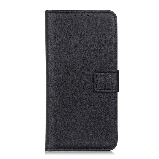 INCOVER Huawei P40 Litchi Skin Flip Deksel m. Lommebok - Svart