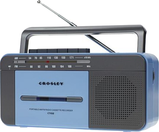 Crosley CT102 Cassette Player Blue/Grey