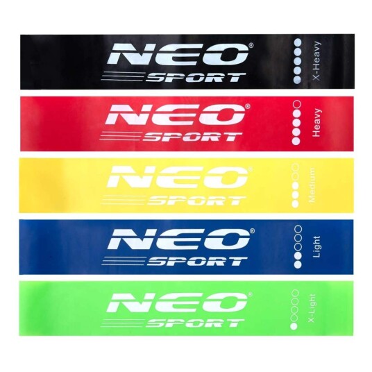 Sett med Treningsbånd NS 959 Neo Sport 5 stk
