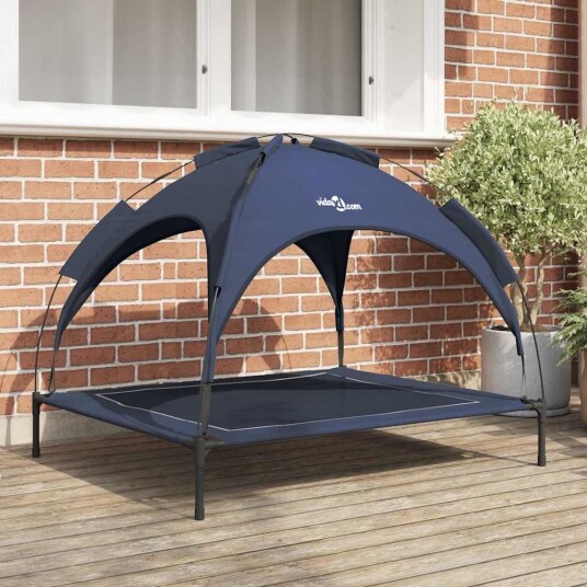 Vidaxl Hundeseng 104 X 86 X 84.5 cm Stål Marineblå Vidaxl Hundeseng 104 X 86 X 84.5 cm Stål Marineblå