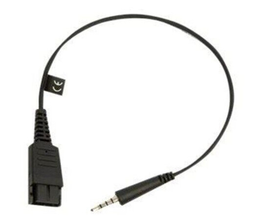 Jabra Hodesettadapter 3,5 mm til QD Hodetelefoner, Svart/Sølv