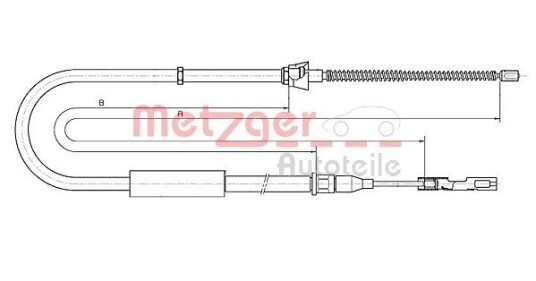 Metzger Tautrekk parkeringsbrems METZGER 10.7515
