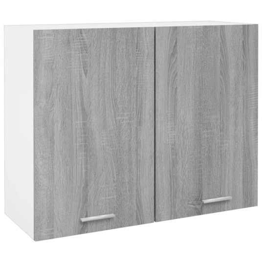 Vegghengt skap grå sonoma 80x31x60 cm konstruert tre 8720286954829 Vegghengt skap grå sonoma 80x31x60 cm konstruert tre 8720286954829