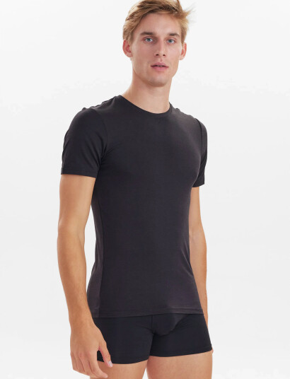 JBS Jbs 2-Pack O-Neck Bamboo. - Black - S