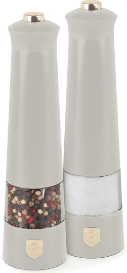 Berlingerhaus Electric Pepper And Salt Mill 2 Pcs Set Matt Cream   Cream   ONE SIZE