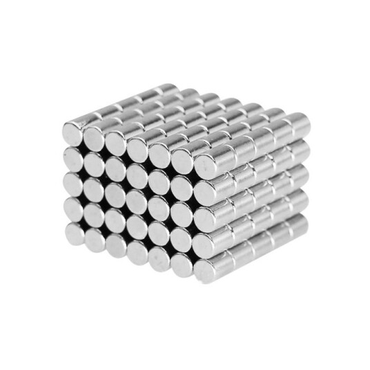 Stavmagnet Ø 4 x 5 mm liten magnet med stor potensiale