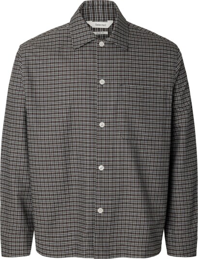 Selected Slmrlxsvend Rick Brushed Ox Light Os   Grey   S