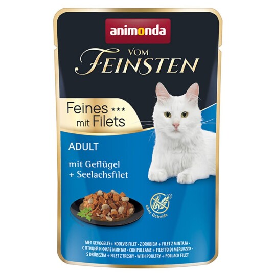 Animonda Vom Feinsten Adult 18 X 85 G Med Fjærkre + Seifilet