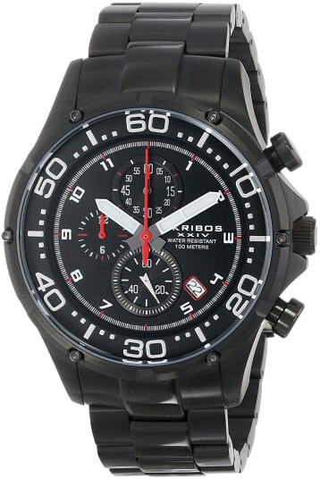 Akribos XXIV Herreklokke AK663BK Sort/Stål Ø48.5 mm